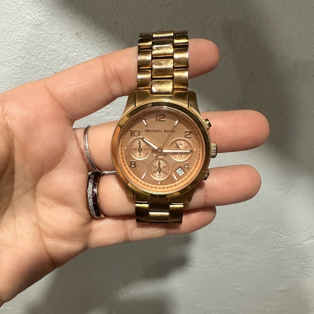 Michael Kors Rose Gold Chronograph Watch